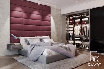 Декоративные стеновые панели изголовья 40х40.