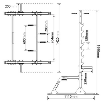 СТЕНД СО СКАМЬЕЙ, ШТАНГОЙ Штанга + штанга