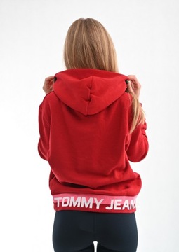 Tommy Hilfiger Jeans bluza damska wkładane przez głowę, z kapturem S