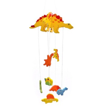 Zawieszka Girlanda drewniana 30cm DINOZAURY ozdoba