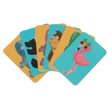 ПАЗЛ МАГНИТНЫЙ ПАЗЛ ПОВЕДИТЕЛЬНЫЕ ЖИВОТНЫЕ ЗОО САФАРИ НАБОР 47 ПРЕДМЕТОВ.