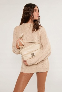 СТЕГАНАЯ СУМКА MESSAGE, БЕЛАЯ MONNARI