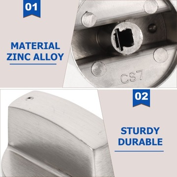 Ручки управления газовыми плитами Универсальный цинковый сплав.