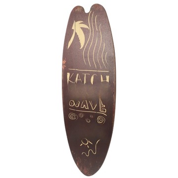 DESKA SURFINGOWA ZNAKI DREWNIANE ZNAKI VINTAGE DECOR DOMU