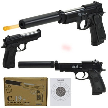 ОРУЖИЕ, ШАРИКОВЫЙ ПИСТОЛЕТ ASG, ГЛУШИТЕЛЬ, КОПИЯ ВИНТОВКИ