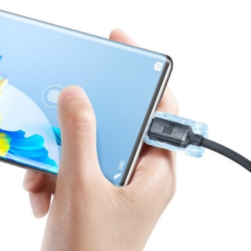 Прочный кабель Baseus Crystal Shine 100 Вт USB-C для быстрой зарядки и передачи данных