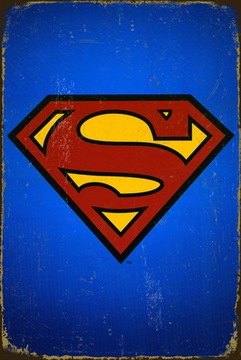 Tablica Ozdobna Blacha Superman Superhero