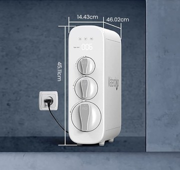 Центральный блок с фильтрами Waterdrop G3 Система обратного осмоса белый