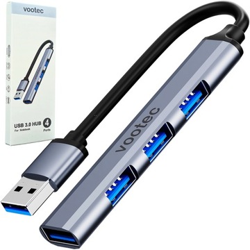 РАЗДЕЛИТЕЛЬ-ХАБ АДАПТЕР USB 3.0 4-ПОРТОВЫЙ ХАБ 4X USB