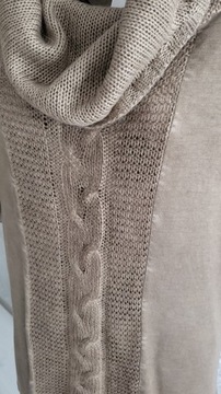 ПОЖАЛУЙСТА, бежевый итальянский свитер, размер L/XL