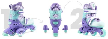 Детские роликовые коньки CARIBOO STEP 1 регулируемые - 26-29