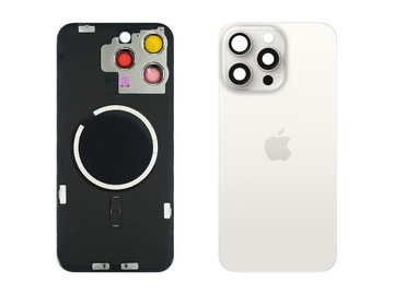 iPhone 15 Pro Max Szybka Tył Klapka Baterii White Titanium