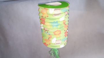Papierowy lampion latarnia ozdobny kolorowy