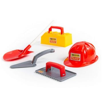 Тачка с КОМПЛЕКТом Каменщика + ШЛЕМ + ЛОПАТА ПОЛЕСЬЕ