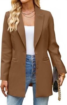 2024 Женские пиджаки Деловые повседневные длинные пиджаки Dressy Work, L