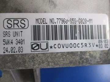 HONDA CIVIC VII VOLANT ULOŽENÍ ŘÍZENÍ