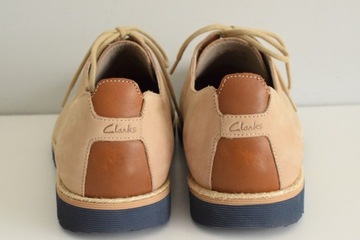 CLARKS ENGLAND DESERT Skórzane Półbuty Męskie 45