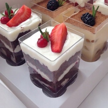 КОНТЕЙНЕРЫ КВАДРАТНЫЕ ЧАШКИ ДЛЯ ДЕСЕРТОВ КРУЖКИ СЛАДКИЙ ФУРШЕТНЫЙ СТОЛ 60МЛ 50шт