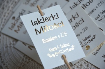 Позолоченные бенгальские огни любви для бенгальских огней, 48 шт.