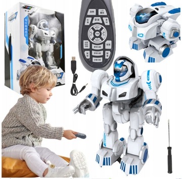 ROBOT INTERAKTYWNY ZDALNIE STEROWANY TAŃCZY MUZYKA PILOT PROGRAMOWALNY