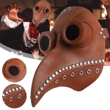 ЧУМНАЯ МАСКА ДОКТОРА ОБЩЕСТВЕННАЯ ПТИЦА ХЭЛЛОУИН КОСПЛЕЙ ПУ КОЖА