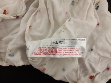 JACK WILLS lniana SUKIENKA hiszpanka KWIATY na lato _ 38