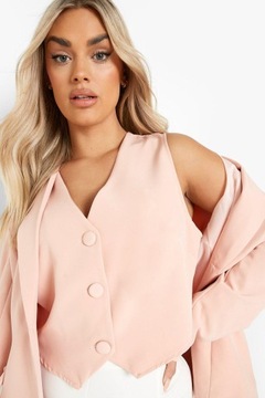 E18J009 RÓŻOWA ELEGANCKA KAMIZELKA BOOHOO 54