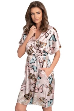 Italian Fashion Szlafrok Farfalla satynowy XL