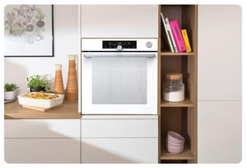 Gorenje BPSA6747A08WG 77L Духовка Пиролиз Паровая термопара Направляющие