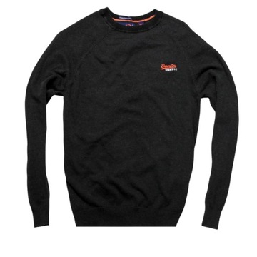 SUPERDRY _ CUDOWNY CIEPŁY SWETER Z LOGO _ S/M