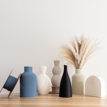 Ваза RAI - Белый - Украшение - Украшение - 15,7 см - Status Artis Decor