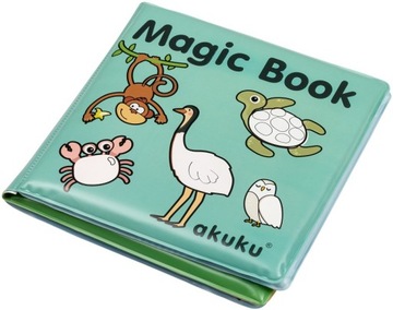 MAGICZNA KSIĄŻECZKA EDUKACYJNA DO ZABAWY W WODZIE WODY AKUKU