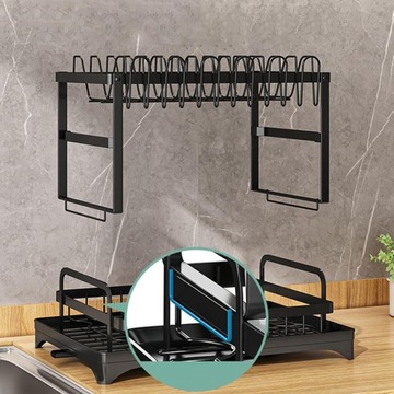 ДРЕНАЖ ДЛЯ СУШКИ ПОСУДЫ С ДВУХУРОВНЕВЫМ СЛИВОМ