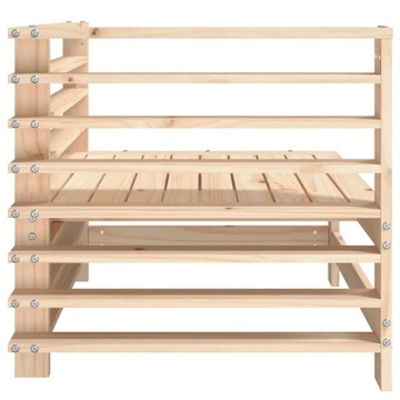 Садовые угловые диваны, 2 шт, массив сосны