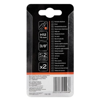 Końcówka HEX 12 x 75 mm, S2 x 2 szt., NEO 10-988