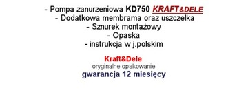 ВЕРХНИЙ ВСАСЫВАЮЩИЙ ДИАФРАГМНЫЙ НАСОС NUREK KD750-CZ RUSKA