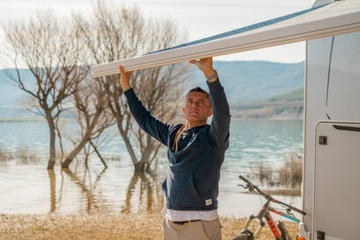 ТЕНТ FIAMMA F45s ЧЕРНЫЙ КОРОЛЕВСКИЙ СЕРЫЙ 2,6 м