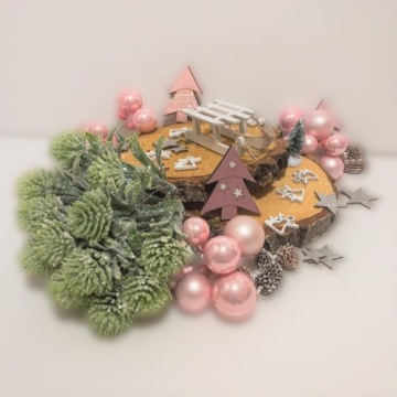 Стеклянные шары смешанных размеров, РОЗОВЫЕ 2 СМ/2,5 СМ/3 СМ