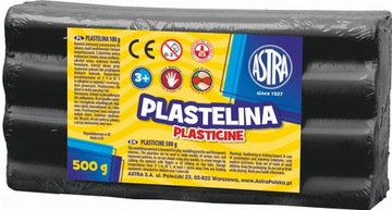Plastelina Astra 500g czarna