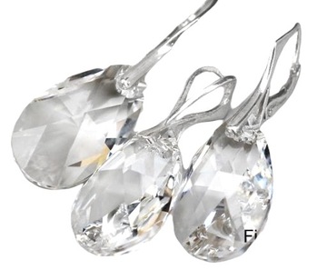 KOMPLET MIGDAŁ CRYSTAL 22MM KRYSZTAŁY SWAROVSKI