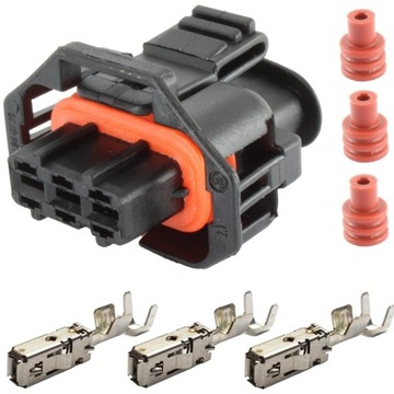 Wtyczka 1928403966 Bosch 3-pin zest. z konektorami