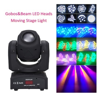 Lixada MINI LEDSPOT Подвижная головка LED HEAD 90W