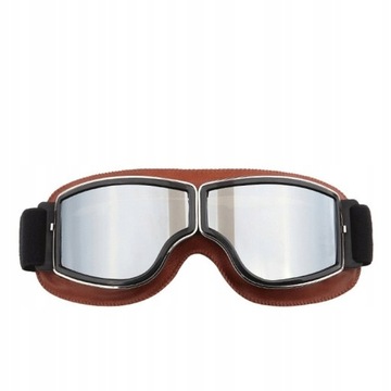 ВИНТАЖНЫЕ МОТОЦИКЛОВЫЕ ОЧКИ ДЛЯ ПИЛОТОВ КОЖАНЫЕ ОЧКИ