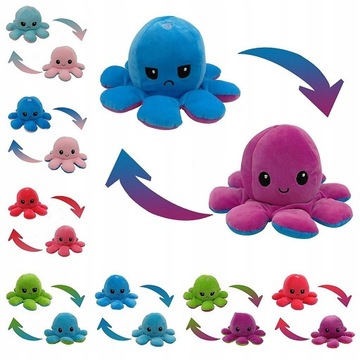 Octopus Plush maskotka dwustronna miękka zabawka