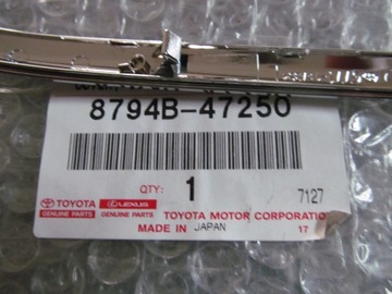 TOYOTA CAMRY 17- CHRÓM LIŠTA ZRCÁTKO LEVÝ
