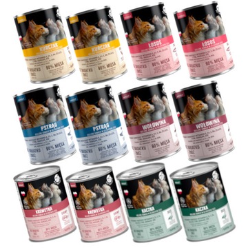 Pet Republic karma dla kotów mix 6 smaków 12x400g