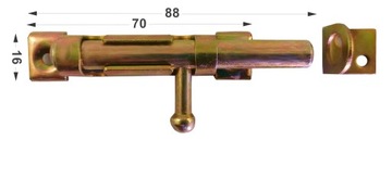ЗАЩЕЛКА УНИВЕРСАЛЬНАЯ ДЛЯ ВОРОТ 70ММ УЗКАЯ