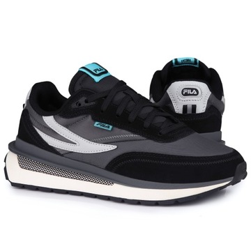 Buty męskie, sportowe Fila REGGIO BLACK-CASTLEROCK