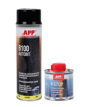 APP R-STOP + AUTOBIT B100 spray NA RDZĘ BARANEK