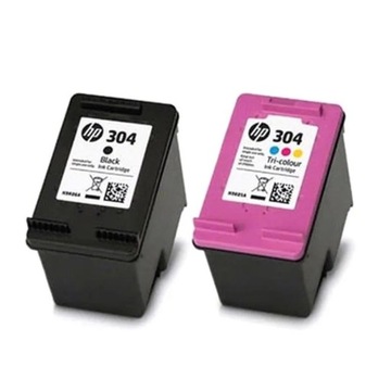 Tusz hp 304 N9K06AE / N9K05AE czarny (black), trójkolorowy, zestaw